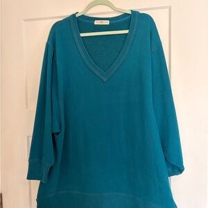 Natural Life Teal Oversized Sweater